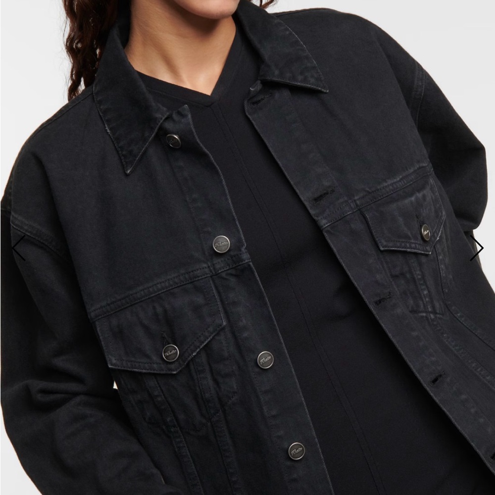 KHAITE Ross black denim jacket - Picture 3 of 14